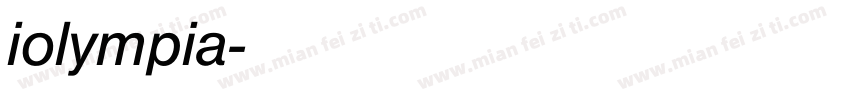 iolympia字体转换