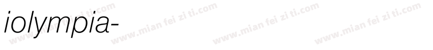iolympia字体转换
