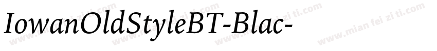 IowanOldStyleBT-Blac字体转换