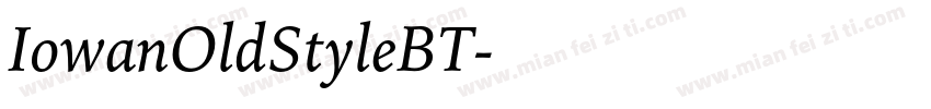 IowanOldStyleBT字体转换