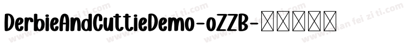 DerbieAndCuttieDemo-oZZB字体转换