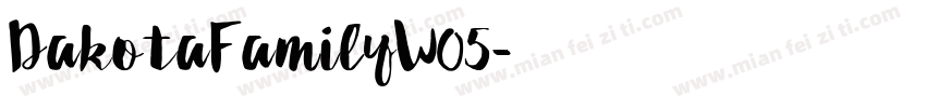 DakotaFamilyW05字体转换