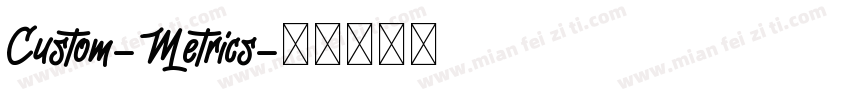 Custom-Metrics字体转换