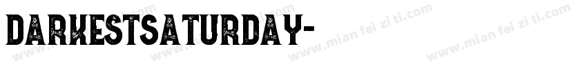 DarkestSaturday字体转换