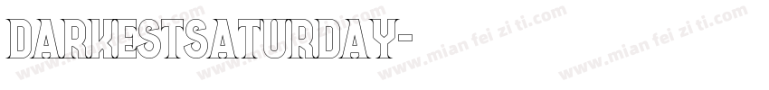 DarkestSaturday字体转换