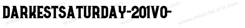 DarkestSaturday-2O1vo字体转换