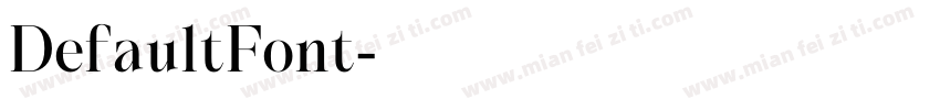 DefaultFont字体转换