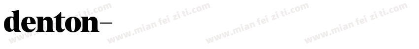 denton字体转换