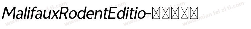 MalifauxRodentEditio字体转换