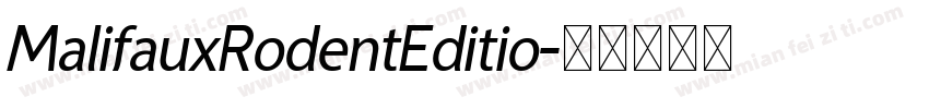 MalifauxRodentEditio字体转换