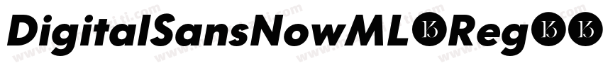 DigitalSansNowML-Reg字体转换