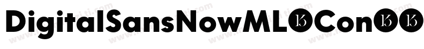 DigitalSansNowML-Con字体转换