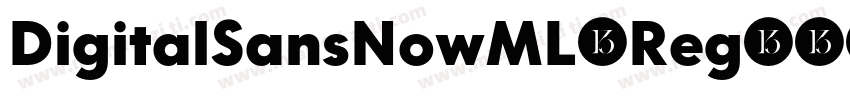 DigitalSansNowML-Reg字体转换
