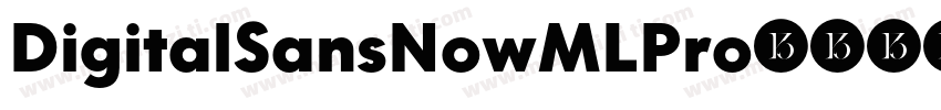 DigitalSansNowMLPro-字体转换