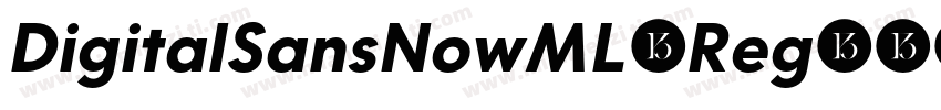 DigitalSansNowML-Reg字体转换