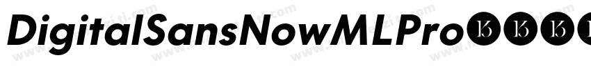 DigitalSansNowMLPro-字体转换