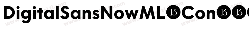 DigitalSansNowML-Con字体转换
