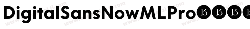DigitalSansNowMLPro-字体转换