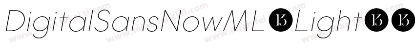 DigitalSansNowML-Light字体转换