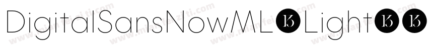 DigitalSansNowML-Light字体转换
