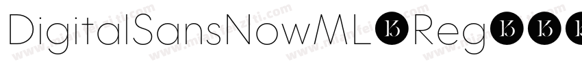 DigitalSansNowML-Reg字体转换