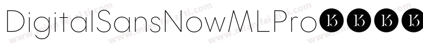 DigitalSansNowMLPro-字体转换