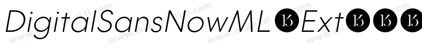 DigitalSansNowML-Ext字体转换