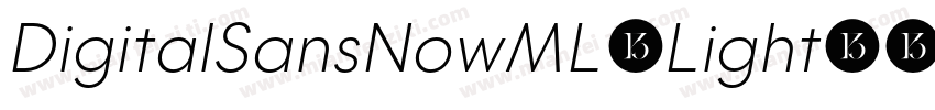 DigitalSansNowML-Light字体转换