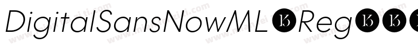 DigitalSansNowML-Reg字体转换