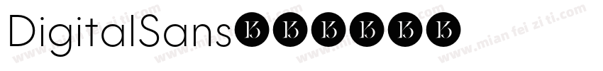 DigitalSans字体转换