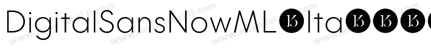 DigitalSansNowML-Ita字体转换