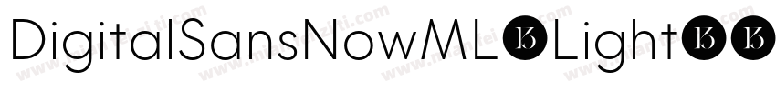 DigitalSansNowML-Light字体转换