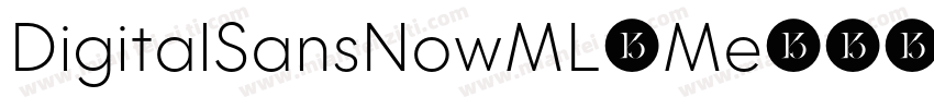 DigitalSansNowML-Me字体转换