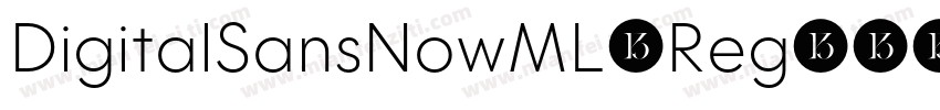 DigitalSansNowML-Reg字体转换