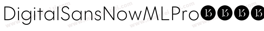DigitalSansNowMLPro-字体转换