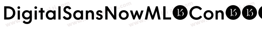 DigitalSansNowML-Con字体转换