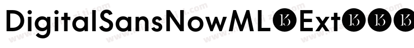 DigitalSansNowML-Ext字体转换