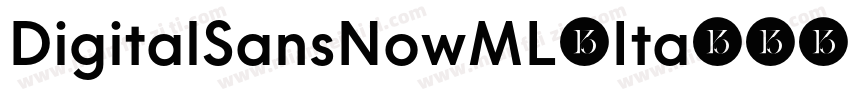 DigitalSansNowML-Ita字体转换