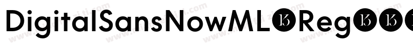 DigitalSansNowML-Reg字体转换