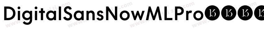 DigitalSansNowMLPro-字体转换