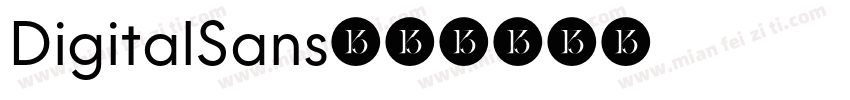 DigitalSans字体转换