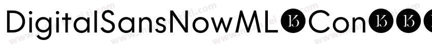 DigitalSansNowML-Con字体转换