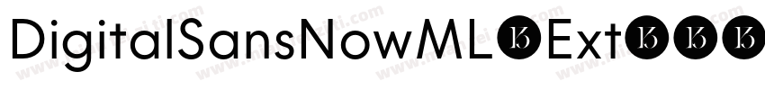 DigitalSansNowML-Ext字体转换