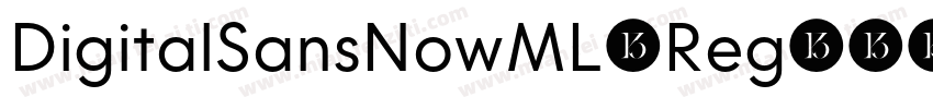 DigitalSansNowML-Reg字体转换
