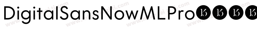DigitalSansNowMLPro-字体转换