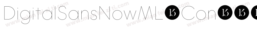 DigitalSansNowML-Con字体转换