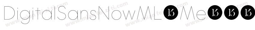 DigitalSansNowML-Me字体转换