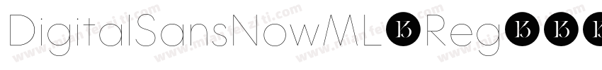DigitalSansNowML-Reg字体转换