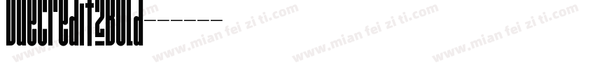 DueCredit2Bold字体转换