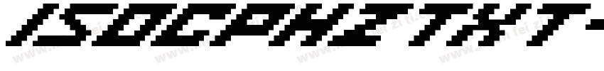 ISOCPHZTXT字体转换